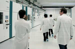 Demolinie am Standort Reutlingen der Manz Automation AG